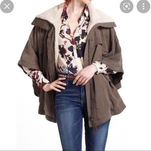 Forrest Green Cape Poncho